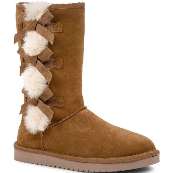 Koolaburra By Ugg Victoria Tall Winter Chestnut Boots - Picture 1 of 10